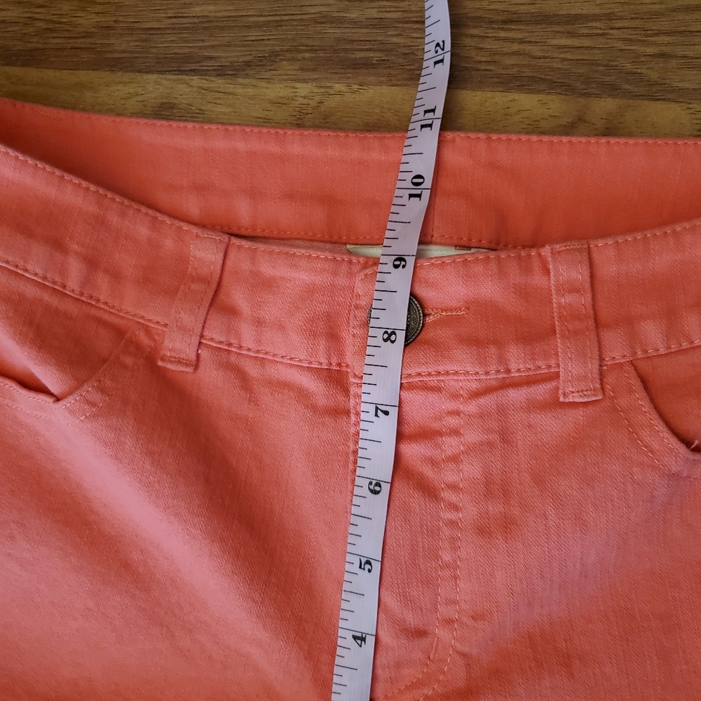 Christopher & Banks Pink Jeans Size 4 Cropped Mid Rise - Picture 7 of 8